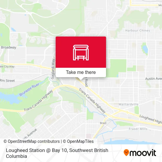 Lougheed Station @ Bay 10 map