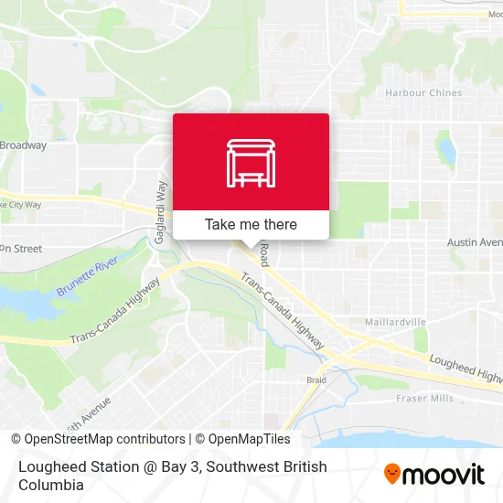 Lougheed Station @ Bay 3 map