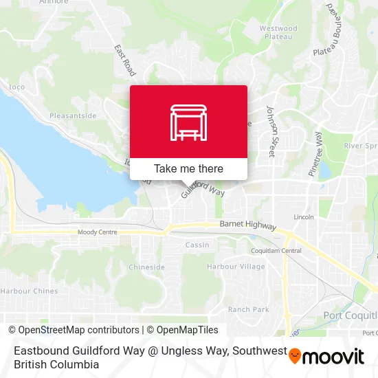 Eastbound Guildford Way @ Ungless Way map