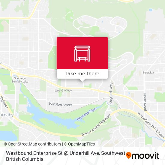 Westbound Enterprise St @ Underhill Ave plan
