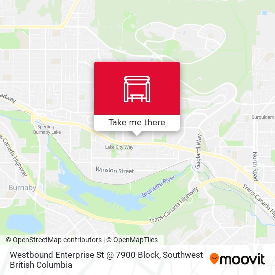 Westbound Enterprise St @ 7900 Block plan
