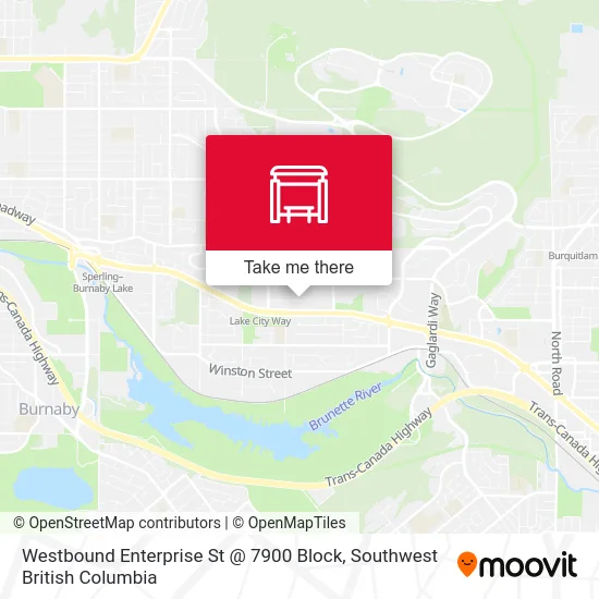 Westbound Enterprise St @ 7900 Block map