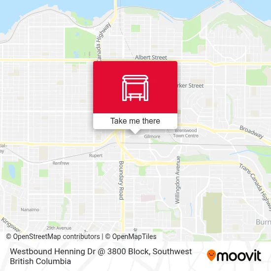 Westbound Henning Dr @ 3800 Block map