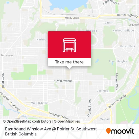 Eastbound Winslow Ave @ Poirier St plan