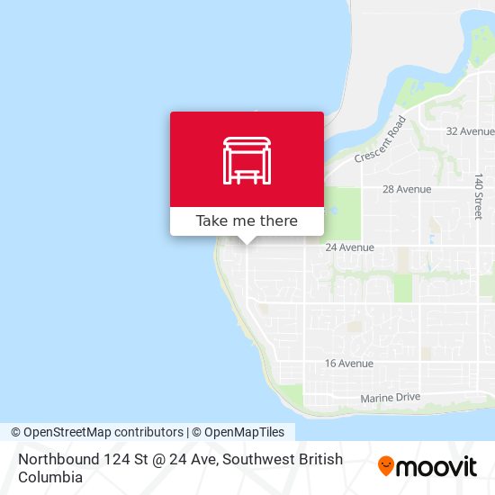 Northbound 124 St @ 24 Ave map