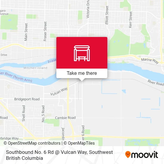 Southbound No. 6 Rd @ Vulcan Way map