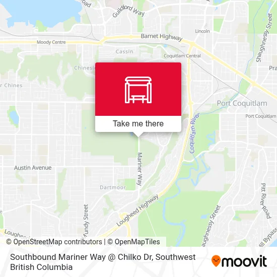 Southbound Mariner Way @ Chilko Dr map