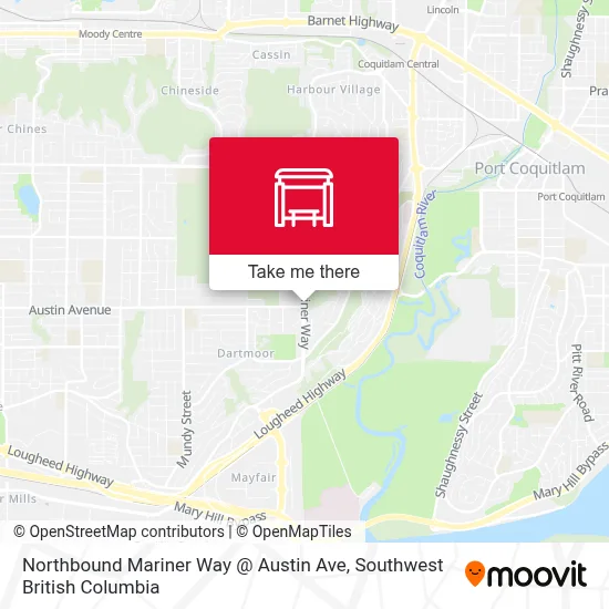 Northbound Mariner Way @ Austin Ave map