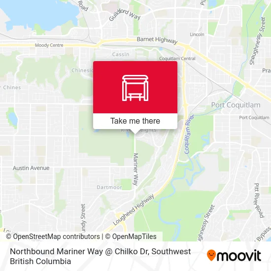 Northbound Mariner Way @ Chilko Dr map