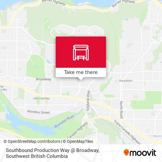 Southbound Production Way @ Broadway map