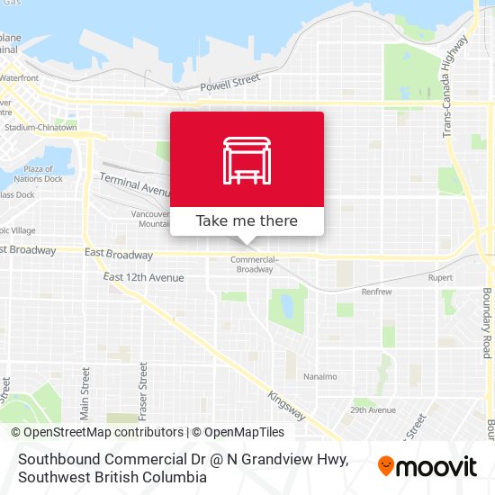 Southbound Commercial Dr @ N Grandview Hwy map