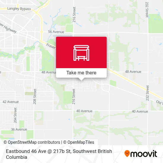 Eastbound 46 Ave @ 217b St map