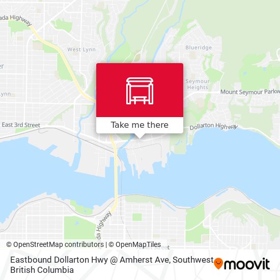 Eastbound Dollarton Hwy @ Amherst Ave map