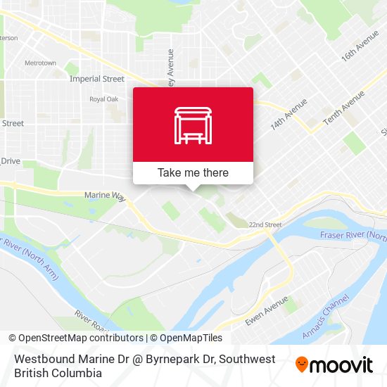 Westbound Marine Dr @ Byrnepark Dr plan