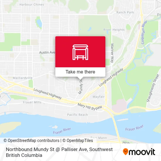 Northbound Mundy St @ Palliser Ave map