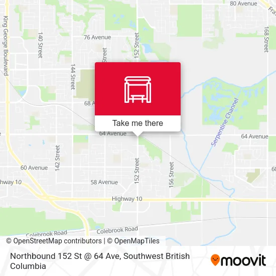 Northbound 152 St @ 64 Ave plan