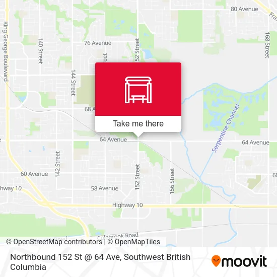 Northbound 152 St @ 64 Ave plan