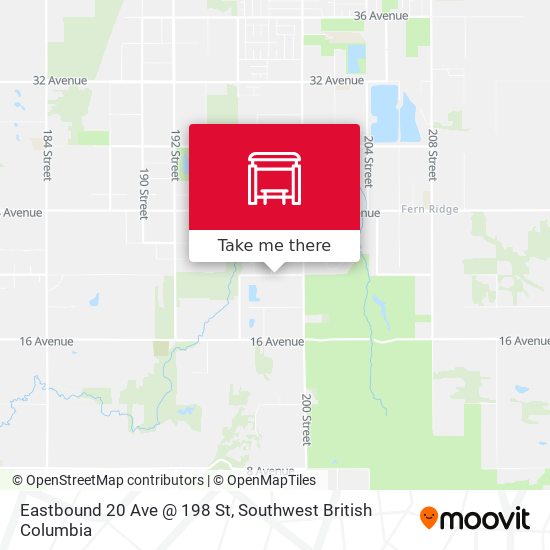 Eastbound 20 Ave @ 198 St map