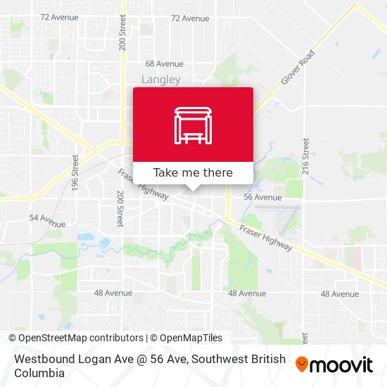 Westbound Logan Ave @ 56 Ave map