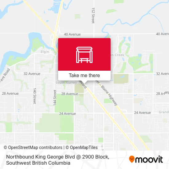 Northbound King George Blvd @ 2900 Block plan