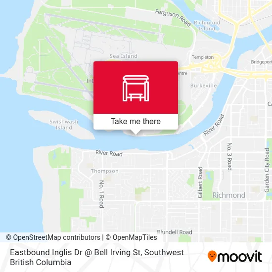 Eastbound Inglis Dr @ Bell Irving St map