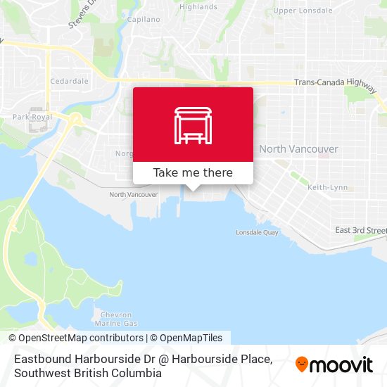 Eastbound Harbourside Dr @ Harbourside Place map