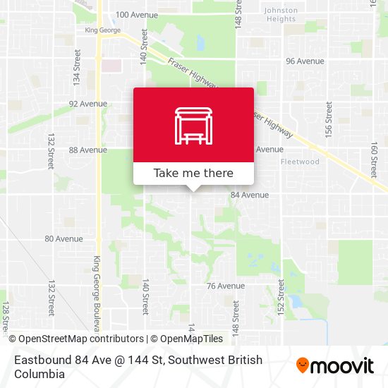 Eastbound 84 Ave @ 144 St plan