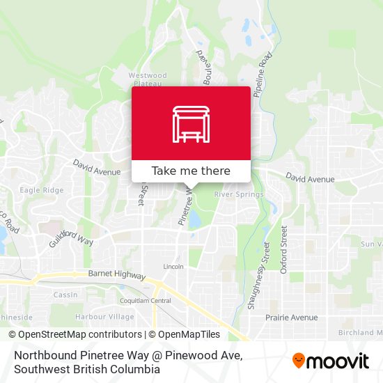 Northbound Pinetree Way @ Pinewood Ave map