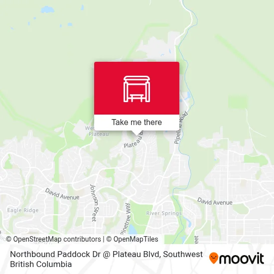 Northbound Paddock Dr @ Plateau Blvd map