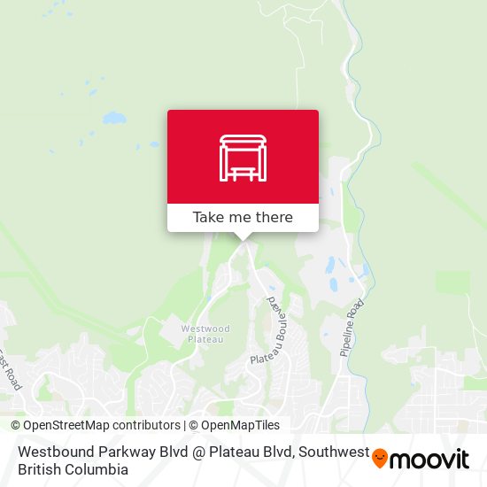 Westbound Parkway Blvd @ Plateau Blvd map
