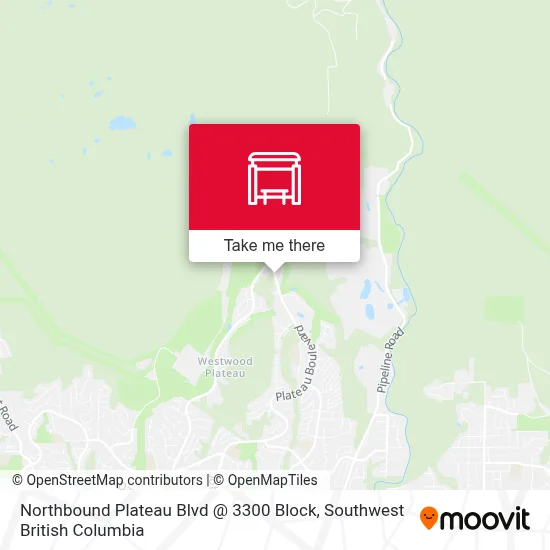 Northbound Plateau Blvd @ 3300 Block map