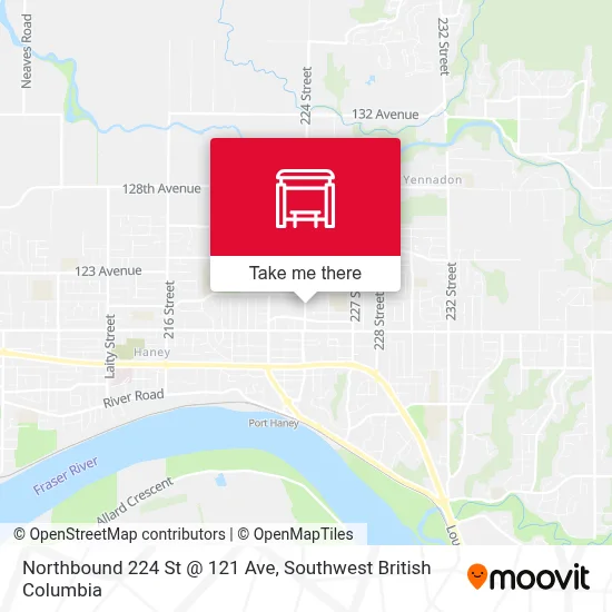 Northbound 224 St @ 121 Ave map