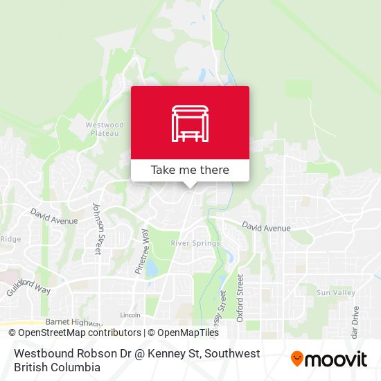 Westbound Robson Dr @ Kenney St map