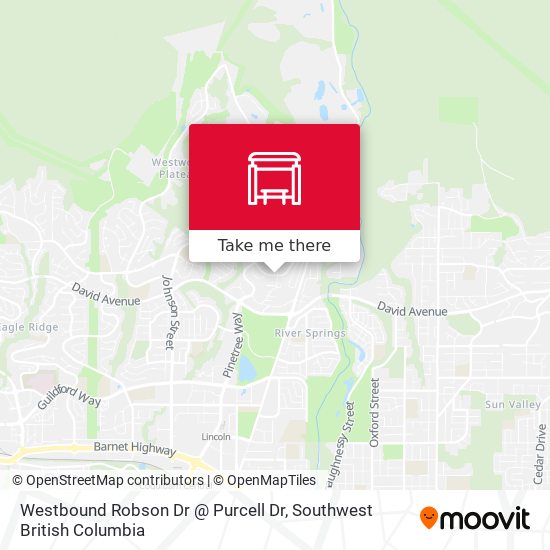 Westbound Robson Dr @ Purcell Dr map