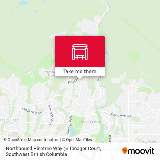 Northbound Pinetree Way @ Tanager Court map