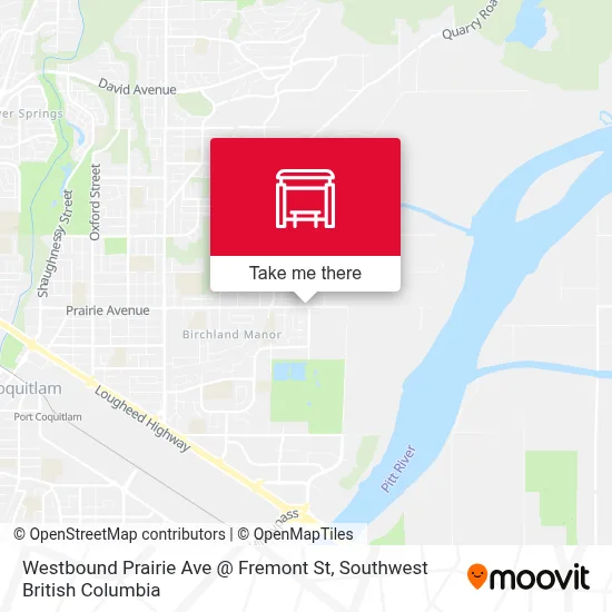 Westbound Prairie Ave @ Fremont St map