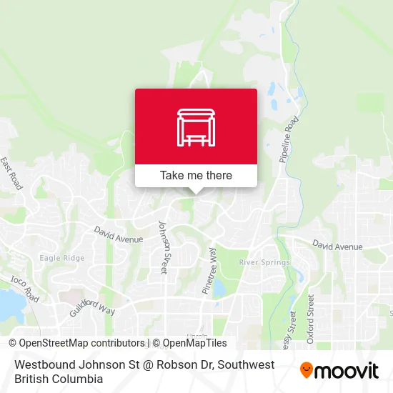 Westbound Johnson St @ Robson Dr map
