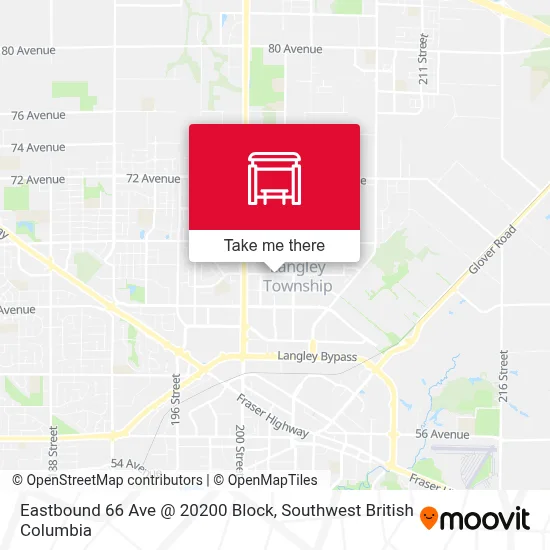 Eastbound 66 Ave @ 20200 Block map