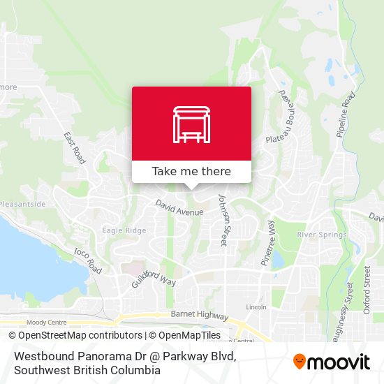 Westbound Panorama Dr @ Parkway Blvd map
