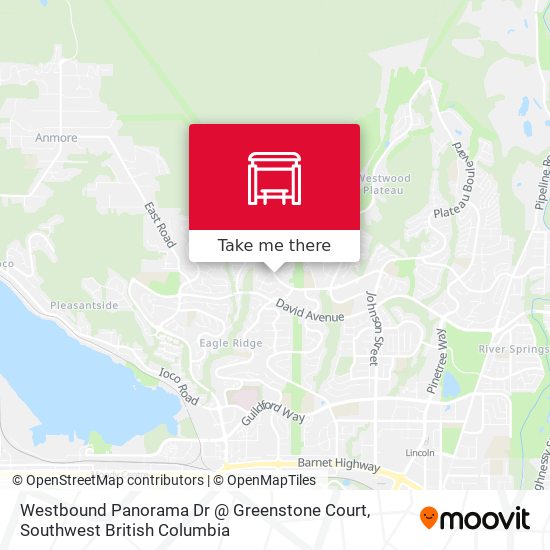 Westbound Panorama Dr @ Greenstone Court map