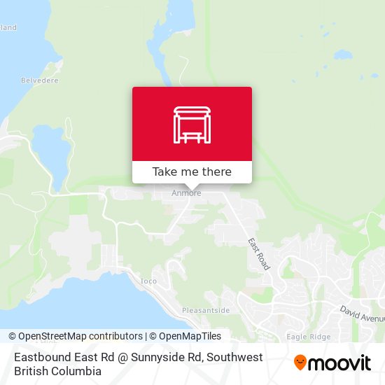 Eastbound East Rd @ Sunnyside Rd map