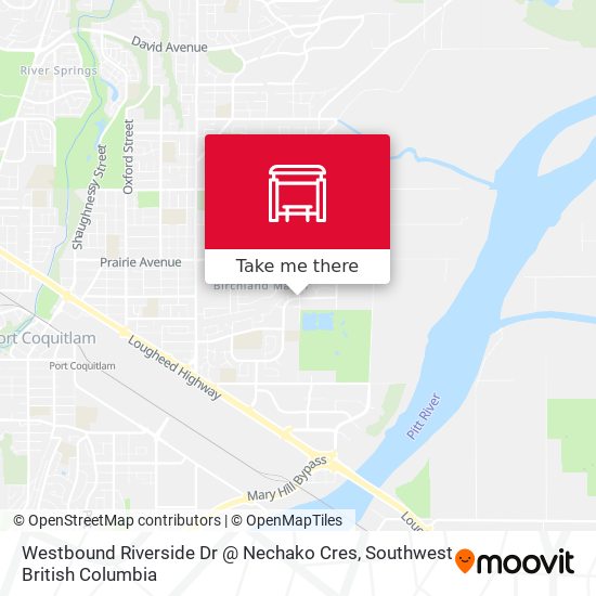 Westbound Riverside Dr @ Nechako Cres plan