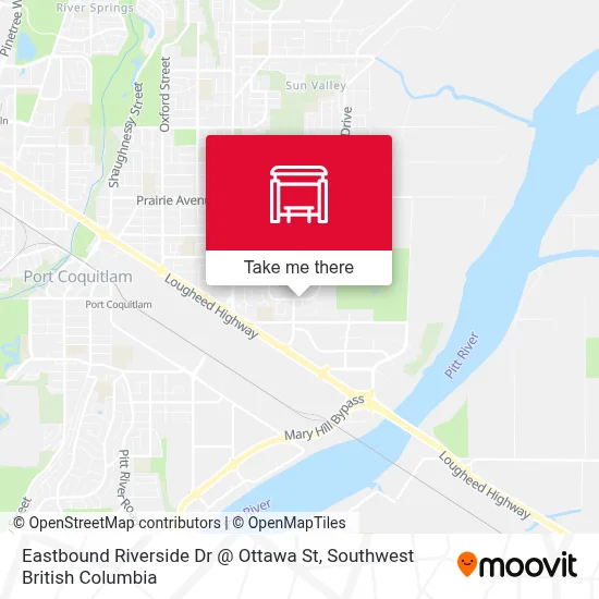 Eastbound Riverside Dr @ Ottawa St map