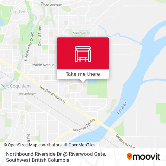 Northbound Riverside Dr @ Riverwood Gate map