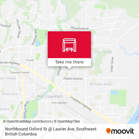 Northbound Oxford St @ Laurier Ave map