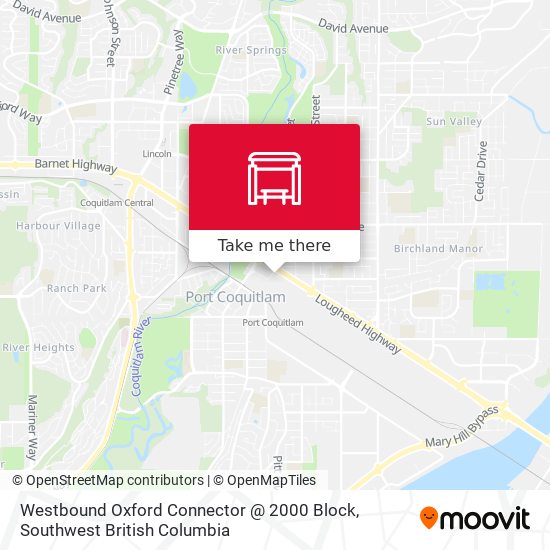 Westbound Oxford Connector @ 2000 Block map