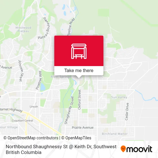 Northbound Shaughnessy St @ Keith Dr map