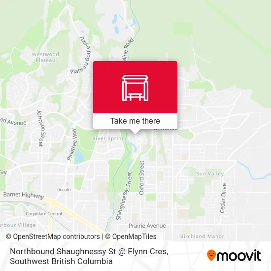 Northbound Shaughnessy St @ Flynn Cres map