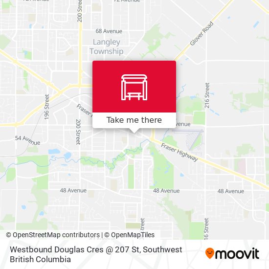 Westbound Douglas Cres @ 207 St plan