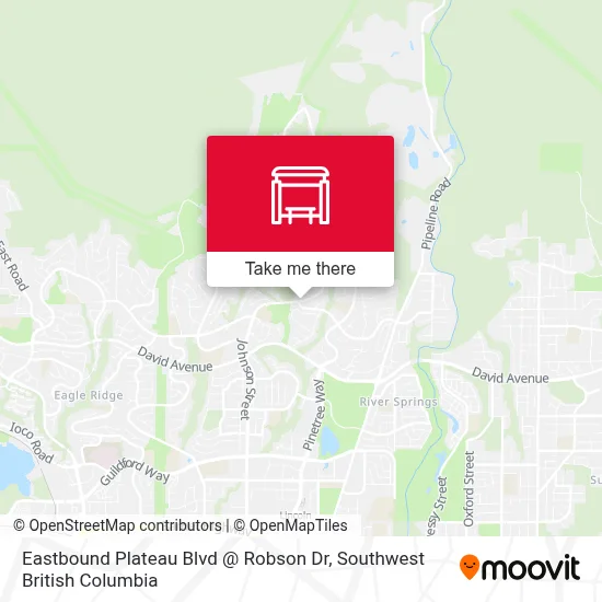 Eastbound Plateau Blvd @ Robson Dr map